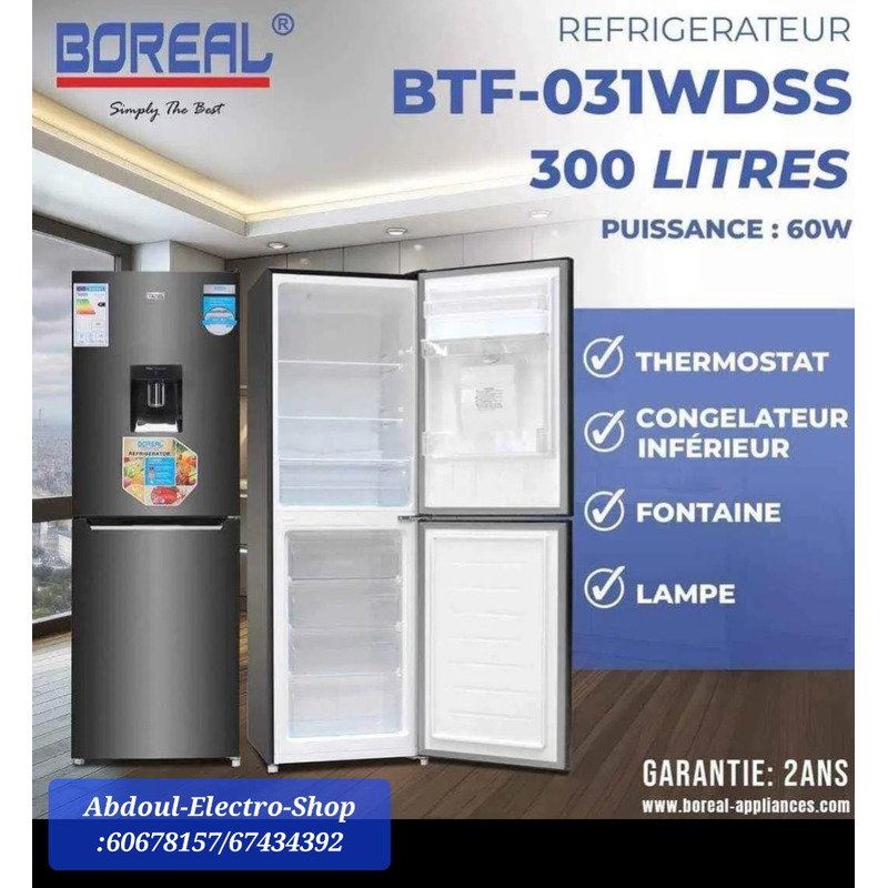 Réfrigérateur boréal 300 litre